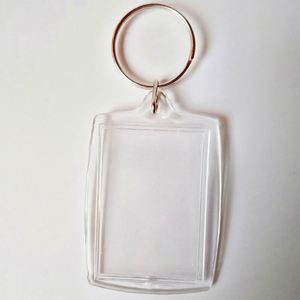 Wholesale Cheap Price Plastic clear Acrylic Keychains Blank Acrylic Photo Keychains for Promotional Gifts - Product Image 4