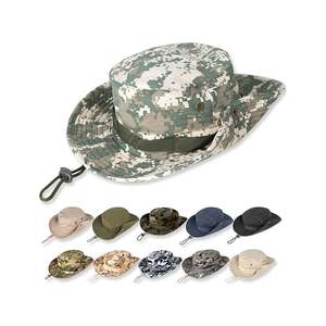 Sombrero de pescador de ala ancha para exteriores, para pesca y montañismo, con borde redondo, gorra de senderismo con estampado de camuflaje o liso, ¡Gran oferta! - Product Image 1