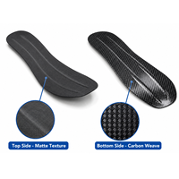 Semelles en fibre de carbone pour hommes et femmes, inserts de soutien rigides pour les doigts des pieds, le hallux limitus, l'arthrite, la récupération après fracture du pied