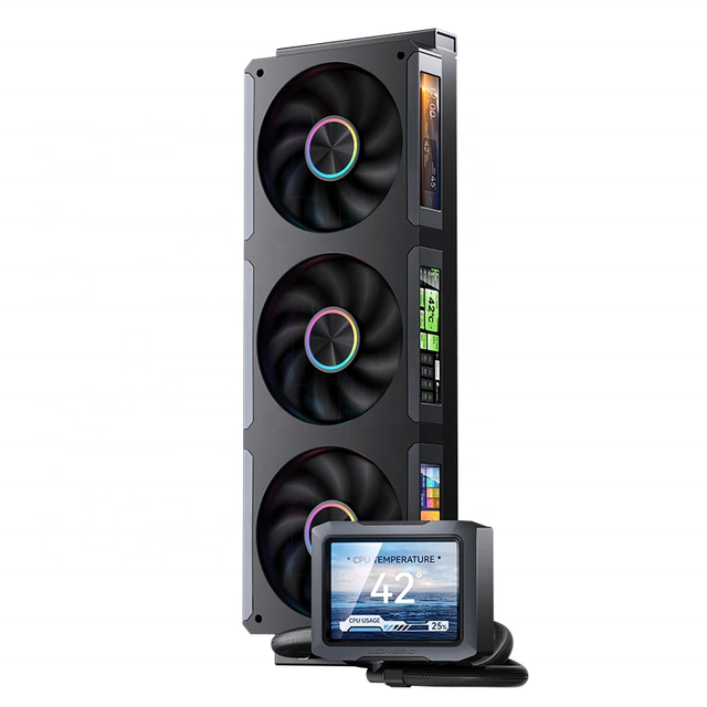 2025 New Jonsbo TF-360SCB Liquid CPU Cooler 4x IPS Screen ARGB 3-Side PWM Fan Water Cooling 325W CPU Cooling