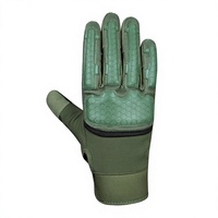 Gants de sécurité sportifs d'extérieur vert olive en PU respirant, longueur poignet, avec logo personnalisé par transfert thermique, pour l'hiver