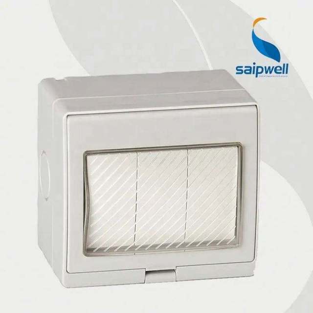 European Style SCHUKO Outlet SPL-2FR Waterproof Double Single Socket Waterproof Switch Socket