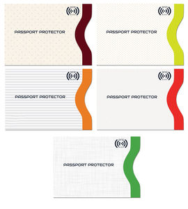 ที่ใส่บัตรเครดิตป้องกันการโจรกรรมเครื่องป้องกันบัตร RFID อะลูมิเนียมฟอยล์สีเงินซองหนังสือเดินทาง - Product Image 5