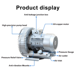 Souffleurs d'air haute pression Industria, pompe à <span class=keywords><strong>gaz</strong></span> vortex, meilleure pompe à vide, pompe à vide triphasée pour table à vide CNC - Product Image 5