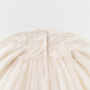 Abito da Principessa <span class=keywords><strong>per</strong></span> Bambina Primavera-Autunno 2026, Maniche Lunghe Ricamate, in Tulle, <span class=keywords><strong>per</strong></span> Cento Giorni e Primo Compleanno - Product Image 4
