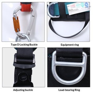 Imbracatura di Sicurezza a Cinque Punti per Lavori in Quota, Arrampicata su Roccia e Soccorso, Imbracatura Completa Confortevole in Poliestere - Product Image 5