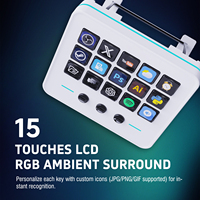 Console de raccourcis de bureau MiraBox Stream Deck, contrôleur de jeu à 15 touches