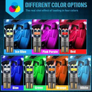 Bombillas LED W5W <span class=keywords><strong>T10</strong></span> Canbus 3030 SMD 6000K 168 194 5w5 para Interior de Coche, Luz de Lectura, Matrícula, Señalización, Naranja - Product Image 6