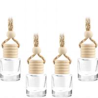 Bouteilles vides de diffuseur de parfum en verre d'aromathérapie de 10ml ornements de liège de corde suspendue pour le transport d'huile essentielle de bureau à domicile de voiture