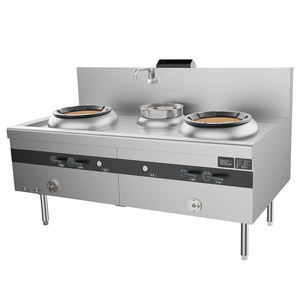 YUCHEF serisi gaz pişirme ocak ocak ocak kazanlar ile ticari mutfak restoran çift <span class=keywords><strong>Wok</strong></span> tek sıcaklık Pot gaz sobası - Product Image 1