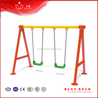 Balançoire de jeu extérieure pour enfants, certifiée CE, couleur et taille personnalisées, structure en acier inoxydable pour écoles, communautés et parcs