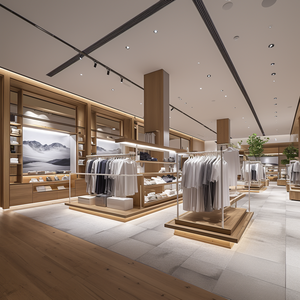 Özel bakkal ekran mağaza perakende raf, giysi raf perakende mağaza giyim için şerit led raf - Product Image 4