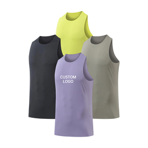 Camiseta Deportiva de Tirantes para Hombre, Estilo Moderno, Ajustada, para Fitness y Entrenamiento, Diseño Personalizado, Spandex - Product Image 1