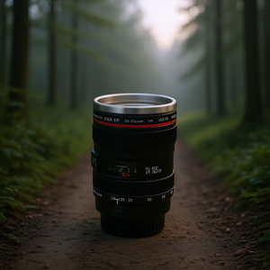 Thermos en forme d'objectif d'appareil photo Myrva 24-105 mm en acier inoxydable, tasse à café pour les passionnés de photographie - Product Image 2