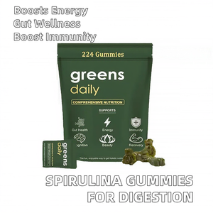 Suplemento Vegano de Espirulina Verde en Gomitas de Oso 224, Marca Privada OEM, Gran Venta, Promueve la Digestión, 28 Paquetes para Adultos - Product Image 5