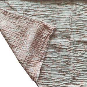 Muslin Kids Trẻ Em Ném Chăn 100X100 Cm-40X40 Inch Từ Nhà Máy Bông Nguyên Chất Sang Trọng Nhăn Nheo - Product Image 4