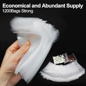 Huamaohengchun 1200Pcs <b>Small</b> PE Classic Plastic Bags Jewelry 3x4'' Resealable 2 Mil (2 Layer) Shandong - Product Image 3