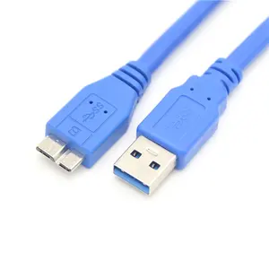 Câble de disque dur externe USB 3.0 A à Micro B de 30cm pour S5 Note 3/Pro 12.2 Western Digital Toshiba