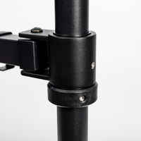 Support de moniteur unique à fixation sur bureau entièrement réglable en inclinaison et rotation, plaque VESA détachable 100 mm/75 mm, avec gestion des câbles