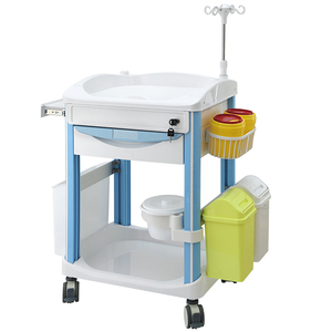 Carrito Médico Móvil de Lujo Hochey, <span class=keywords><strong>con</strong></span> <span class=keywords><strong>Ruedas</strong></span> y Cajones, Fabricado en Plástico ABS para Hospitales - Product Image 2