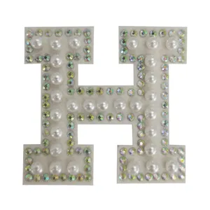 100% benutzer definierte bestickte Chenille Patches Strass Herz Blumen form Abzeichen Aufbügeln Nähen Kleidung für Hut 1-3 Tage Probenzeit - Product Image 2