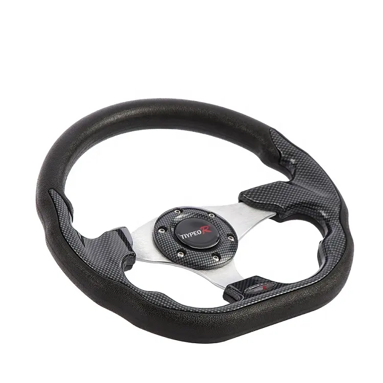 Custom race universal racing sport steering wheel 320mm PU game competitive universal steering wheel