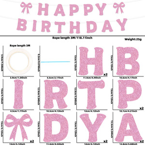 Décorations de fête d'anniversaire sur le thème 'She Is Trying the Knot' pour filles, enterrement de vie de jeune fille, guirlandes suspendues, bannière à nœuds, guirlandes en forme de nœuds - Product Image 6