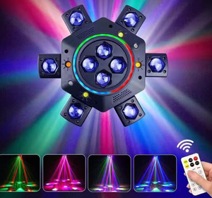 Luz láser inalámbrica DMX para escenario, luz de haz RGB con control inalámbrico - Product Image 5