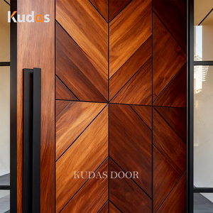 <span class=keywords><strong>Porte</strong></span> simple à pivot d'entrée en <span class=keywords><strong>bois</strong></span> massif de chêne acajou et teck fini de haute qualité avec <span class=keywords><strong>porte</strong></span> d'entrée insonorisée à 2 sidelites - Product Image 3