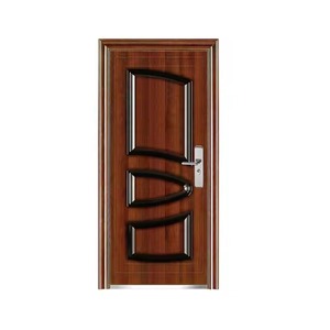 Porte de sécurité en acier à une seule porte, intérieure, anti-effraction, ouverture manuelle plate, design contemporain, en métal et fer, porte complète - Product Image 3