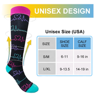 Chaussettes de compression en vrac pour femmes et hommes 15-20 MMHG Circulation-Meilleures chaussettes de compression pour la course, l'athlétisme, les soins infirmiers