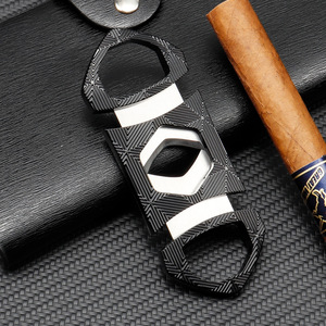 Cortador de Cigarros de Acero Inoxidable, Doble Cuchilla, Portátil, con Abertura de Orificios, Estilo Europeo Americano, para Regalo - Product Image 4
