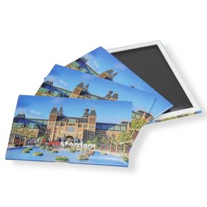 Aimant de réfrigérateur personnalisé en résine, cadeau promotionnel, souvenir touristique, pays, ville, aimant de réfrigérateur en fer blanc avec peinture transparente - Product Image 4