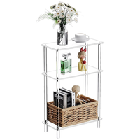 Étagère de présentation en acrylique transparent à 3 niveaux pour café, thé, artisanat, décoration intérieure, pour canapé, salon, chambre et salle de bain
