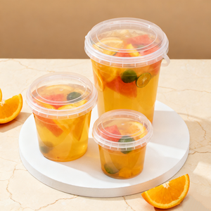 Gobelets jetables transparents en PET de 12 oz, 20 oz, 16 oz avec logo personnalisé pour boissons froides, café, bubble tea, avec couvercles - Product Image 4
