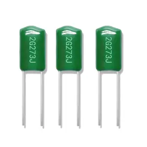 Condensatore in poliestere verde 2g273j 0.027uf 400v273j condensatore Mylar serie completa di fornitura diretta in fabbrica