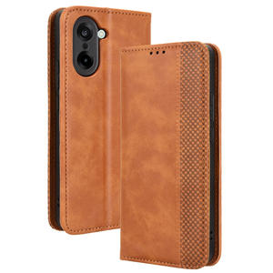 Funda de teléfono de cuero con patrón Retro con hebilla magnética para Oneplus ACE 5 Racing 5G - Product Image 5