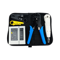 Boîte à outils de mise en réseau électronique MT-8488, kit d'outils de sertissage de réseau LAN RJ45 professionnel, kit d'outils électriques d'installation de télécommunication, sac