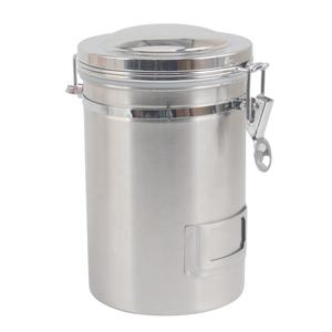 Airtight Food Storage <b>Container</b> with Date Tracker & Scoop, Stainless Steel Coffee Bean Storage <b>Container</b> - Product Image 1