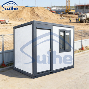 Cabine de bureau portable de 10 pieds, conteneur de bureau mobile préfabriqué pour espace de travail temporaire - Product Image 1