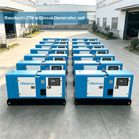 Groupe électrogène diesel super silencieux Baudouin 24 kW 30 kVA 4M06G35/5 400 V triphasé 50 Hz 1500 tr/min AST France