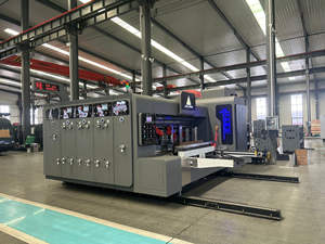 เครื่องตัดแบ่งช่องเครื่องพิมพ์แบบลูกกลิ้งพร้อมระบบป้อนอาหารอัตโนมัติสำหรับการแปลงกล่องกระดาษลูกฟูก - Product Image 3