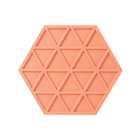 Tapis hexagonal créatif double face en silicone résistant à la chaleur, sous-plat anti-brûlure pour casseroles et bols, protection de table
