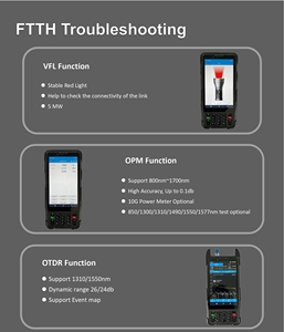 SENTER S337 Android 12 PDA, teléfono móvil con función de probador de fibra óptica, OPM, VFL, IPTV, SPEEDTEST, VDSL, DMM - Product Image 5