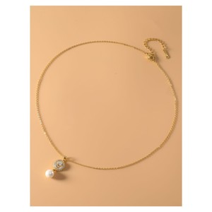 Ensemble de boucles d'oreilles et collier en perles brillantes, imitation perle, alliage de cuivre, design géométrique, bijoux de luxe pour tous les jours - Product Image 4