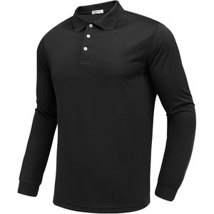 FOXA Polo à manches longues pour homme, anti-humidité, séchage rapide, col classique, pour le golf et les loisirs - Product Image 1