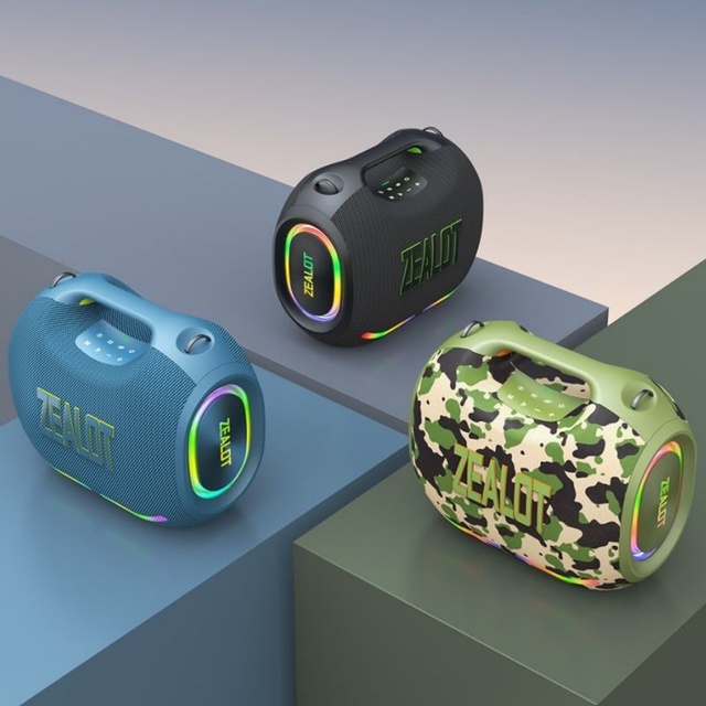Factory Wholesale Price Zealot ZE21 250W High Power Portable Speaker 48000mAh Battery with RGB LED Lighting