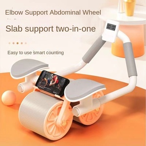 Tablero de madera multifuncional para el hogar <span class=keywords><strong>Fitness</strong></span> Rodillo abdominal elástico y equipo de soporte de codo - Product Image 2