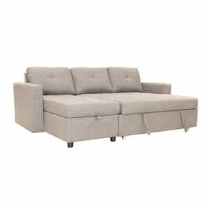 Partner-sofá cama plegable de 3 plazas, tela de lino multifunción <span class=keywords><strong>Extensible</strong></span> - Product Image 6