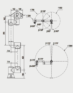 Nuevo Robot de Soldadura Colaborativo SHENGXIN FR3-WML de 6 Ejes, Brazo Robótico Automático para Soldadura MIG TIG, Motor para Soldadura de Metal - Product Image 3
